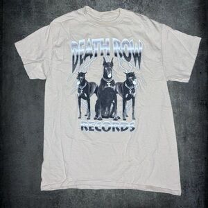 Death Row Records Graphic Tee - Cream